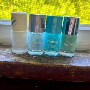Four Claire’s Nail Polishes